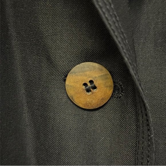 Marina Rinaldi Jacket Coat Sz L Wool Blend Italy Black - Picture 4 of 12